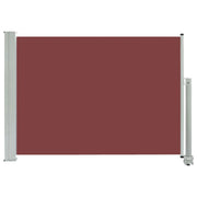 Tenda da sole laterale retrattile/schermo protettivo per patio giardino terrazza balcone 80 x 300 cm marrone 02_0007397