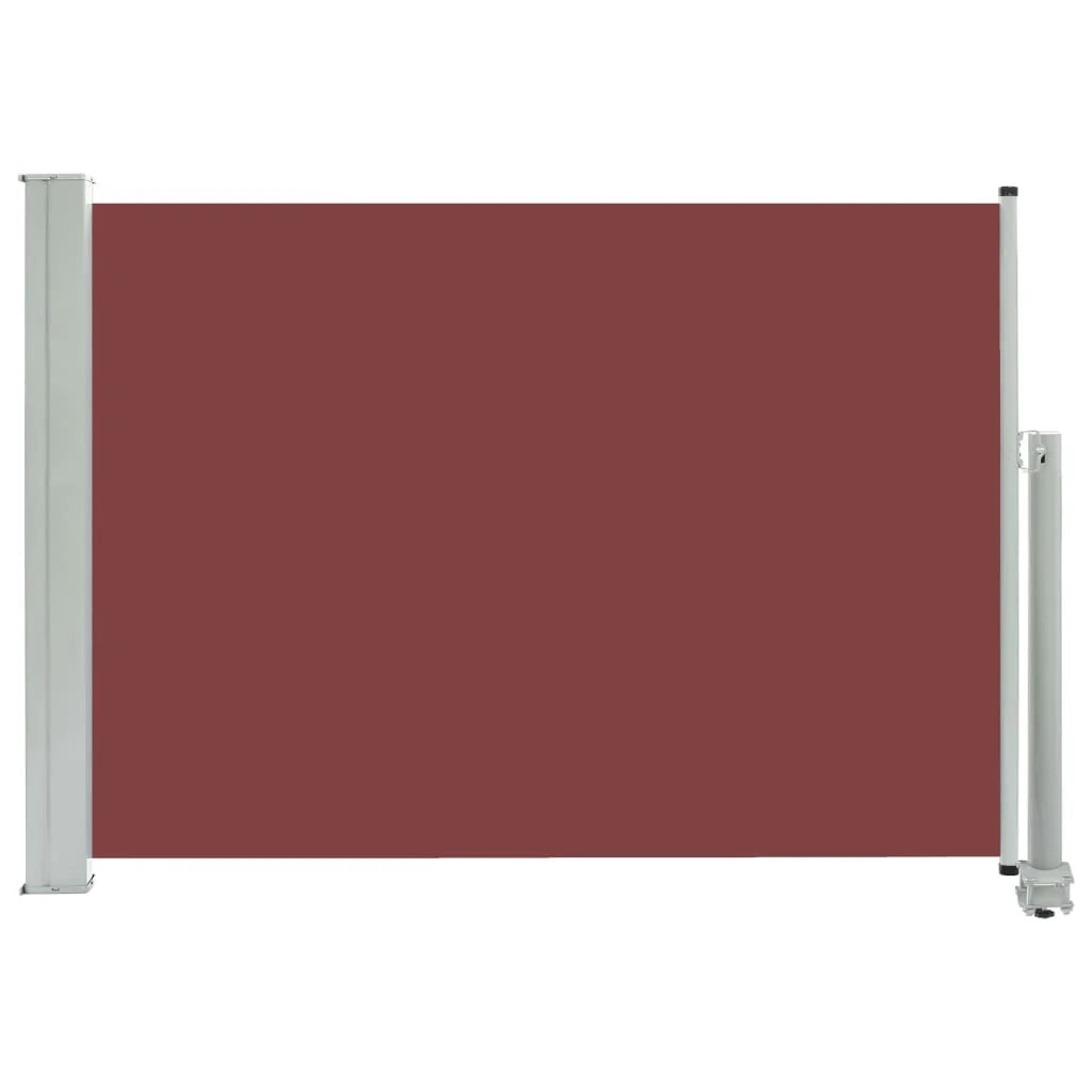 Tenda da sole laterale retrattile/schermo protettivo per patio giardino terrazza balcone 80 x 300 cm marrone 02_0007397