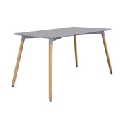 TAVOLO LIONE IN MDF E ABS 140 X 80 X H75 CM IN COLORE GRIGIO