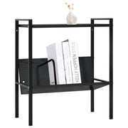 Scaffale Libri 2 Ripiani Nero 52x28x59 cm Legno Multistrato 288230