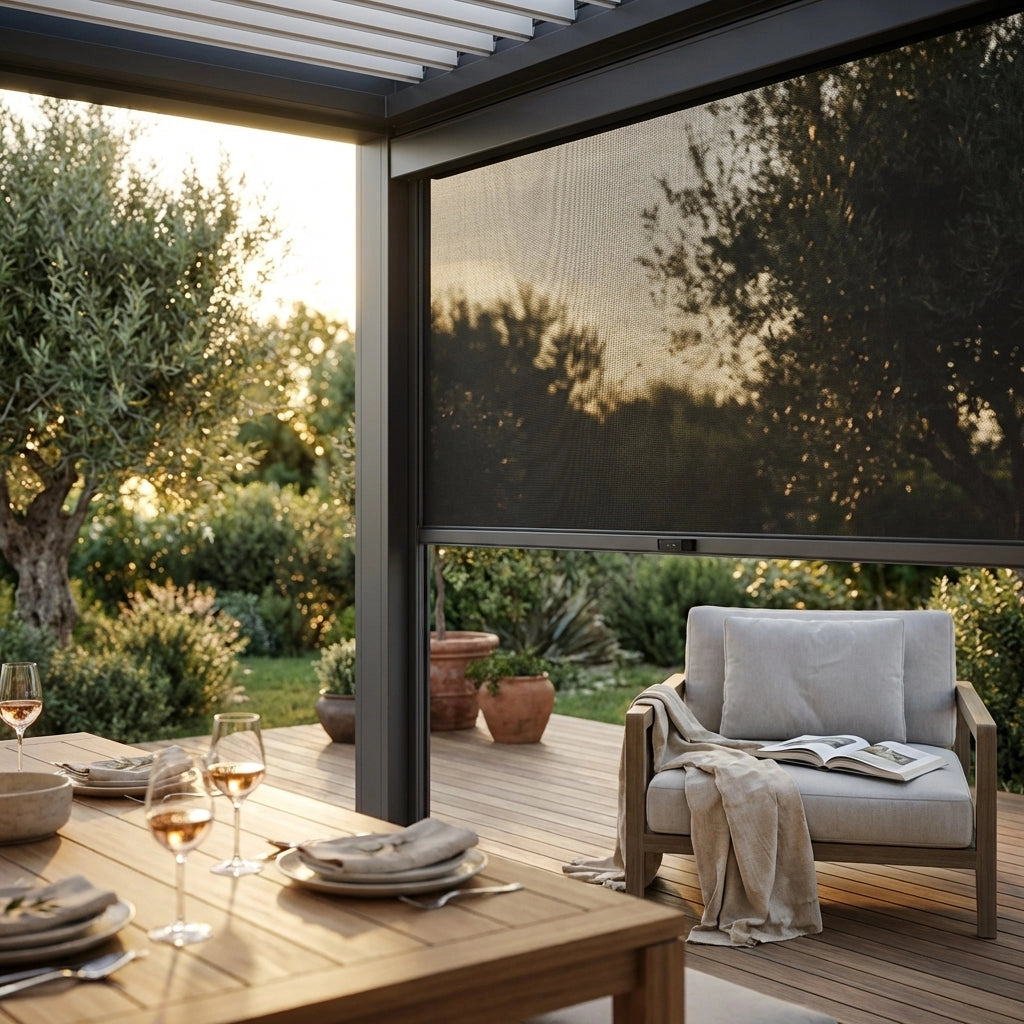 Parete laterale zanzariera per pergola bioclimatica Tony - TONY