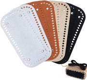 Accessori per uncino - pannelli di velluto per basi - stile classico - 8 pezzi 4 colori - adatto per uncini e maglia - nero, marrone, bianco, terra.