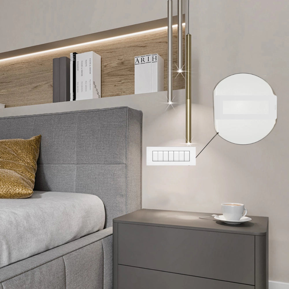 Bticino matixgo placca 7 moduli in tecnopolimero per impianti elettrici *** colore bianco, confezione 1
