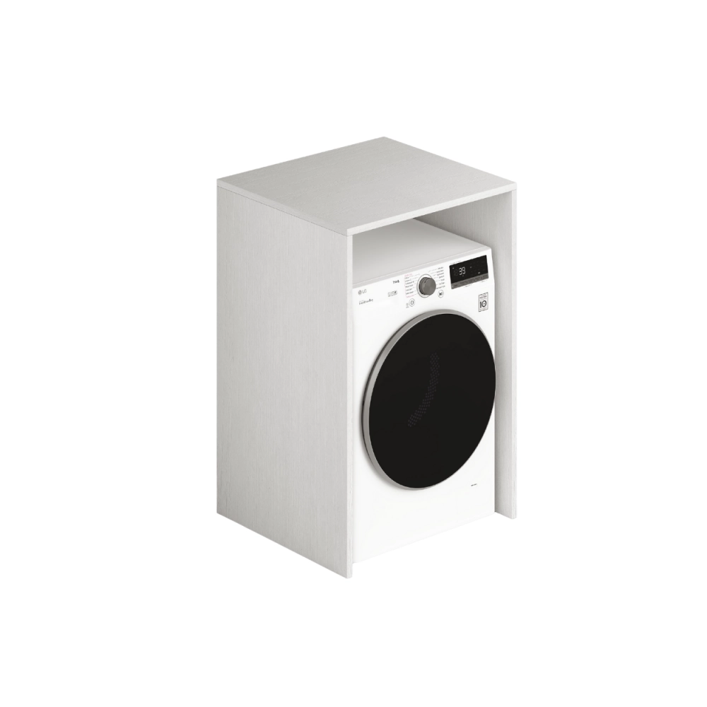 Copriasciugatrice in legno 71x65x105 colore bianco frassinato