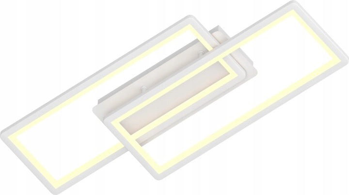 Plafoniera LED minimalista bianca 2 luci Vargo