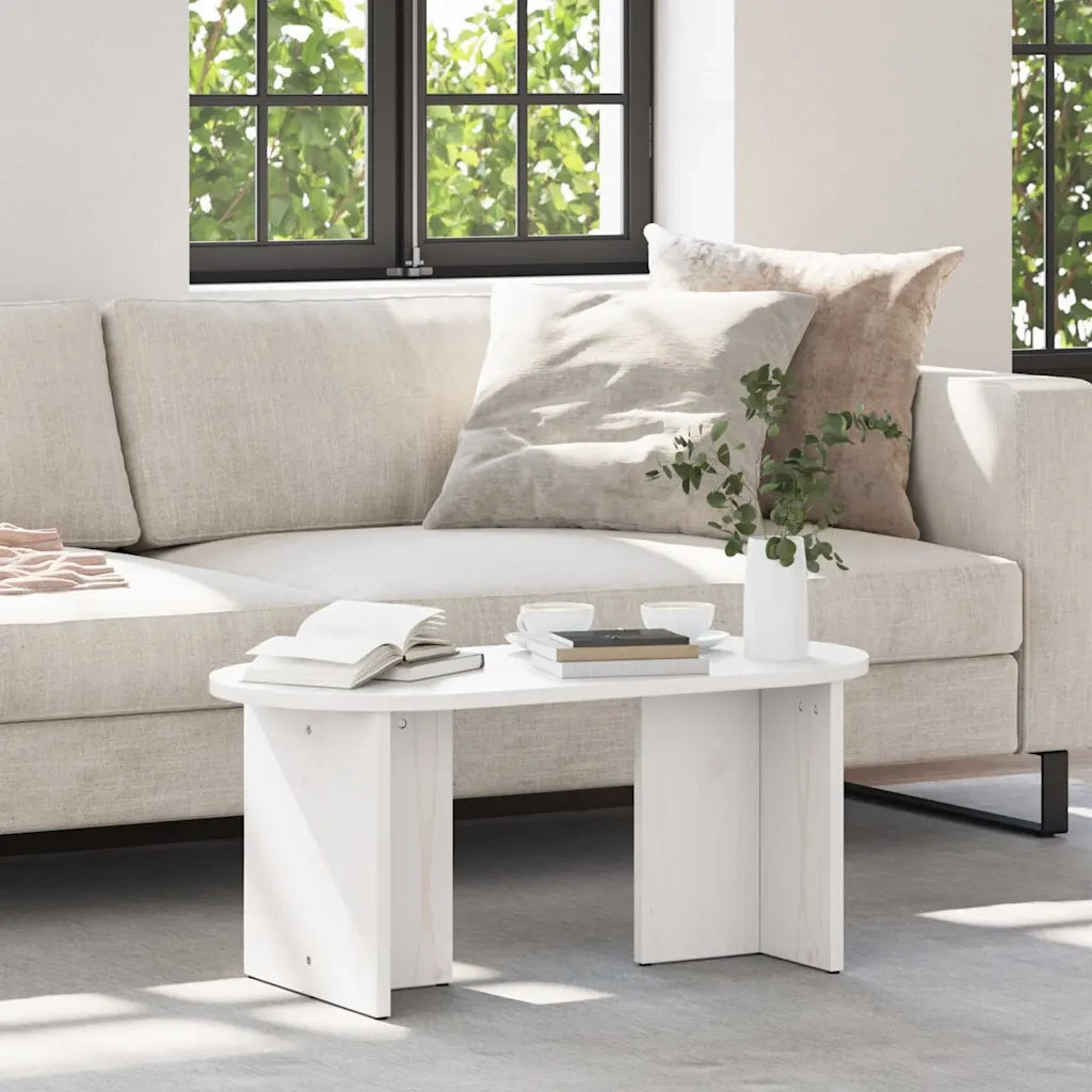 Tavolino da salotto Bianco 80 x 39,5 x 35 cm 873542