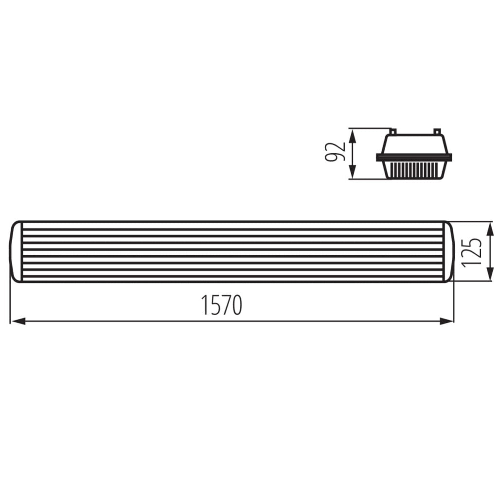 Kanlux MAH PLUS 22801 plafoniera stagna IP65 157cm