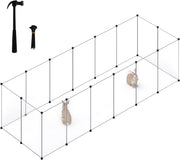 Recinto coniglio in plastica, parco per porcellini d'India 302x102x72cm