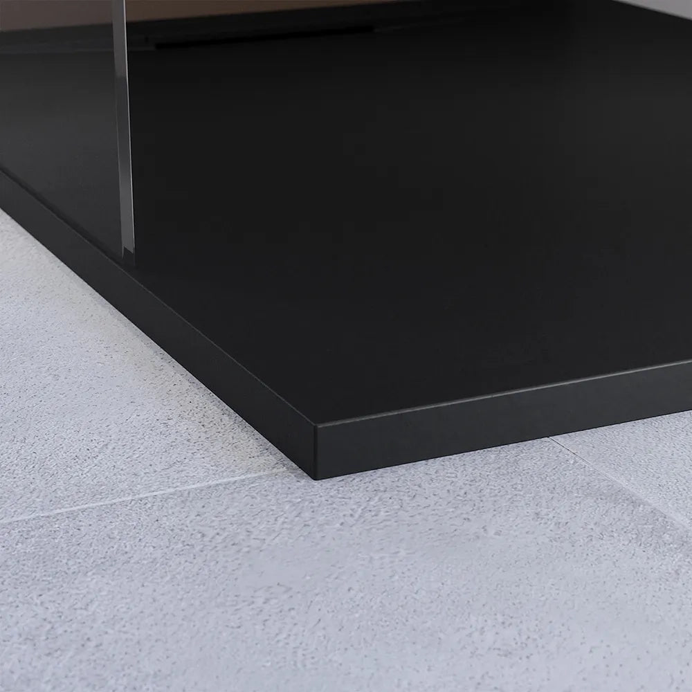Piatto doccia 70x100 cm in marmoresina nero effetto pietra | Paros