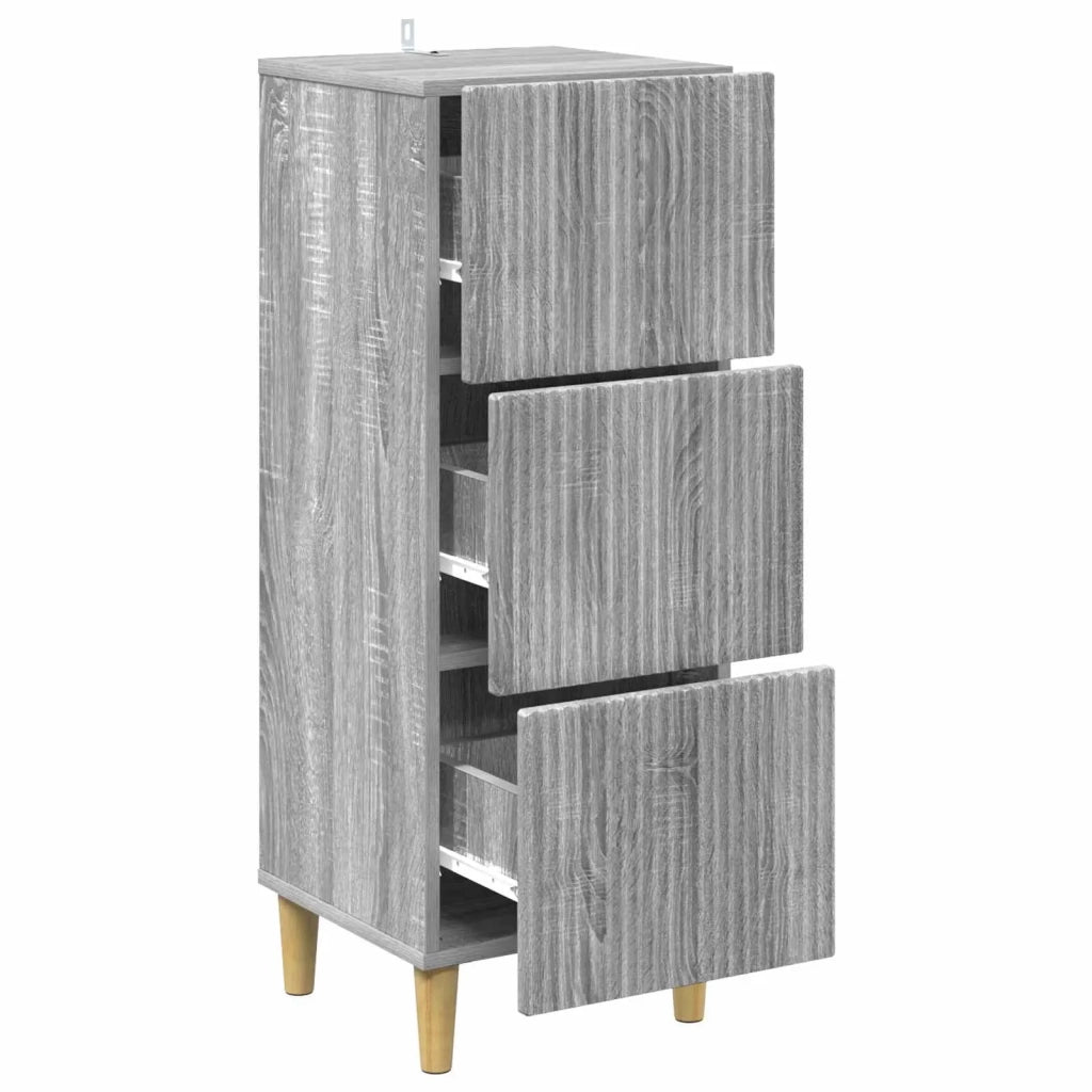 Mobile con Cassetti Grigio Sonoma 33 x 34,5 x 90 cm