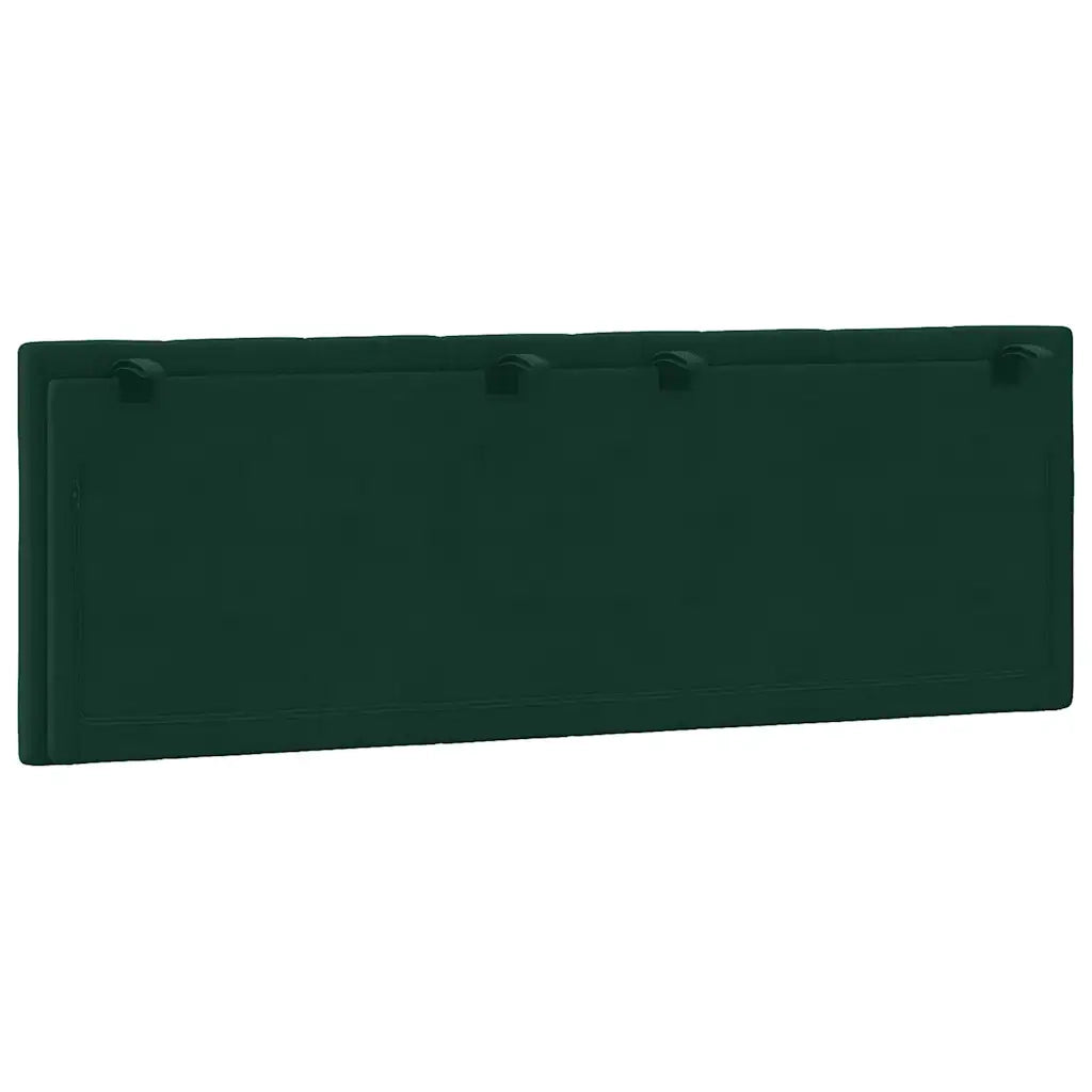 Cuscino Testiera Hanko Verde Scuro 140 cm in Velluto CFW4217462