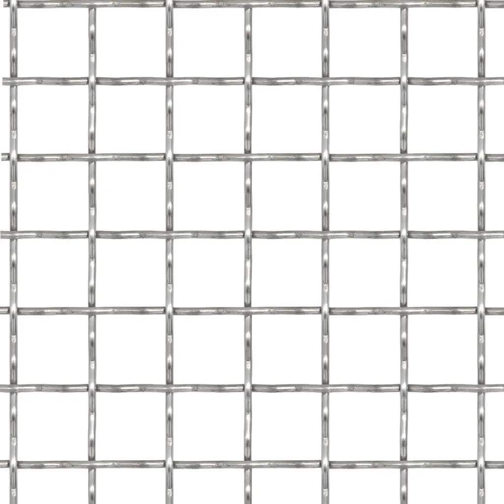 Recinzione in Rete Modulare in Acciaio Inox 100x85cm 11x11x2 mm 142287