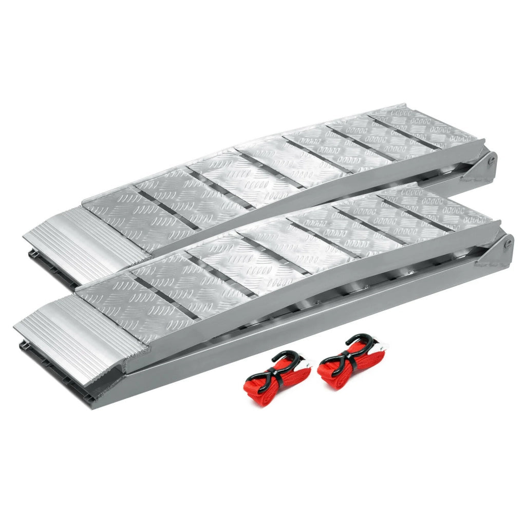 Set di 2 rampe di carico 228 cm 1360 kg rampa di carico/rotaia di accesso pieghevole in alluminio per moto/ATV 16_0001225