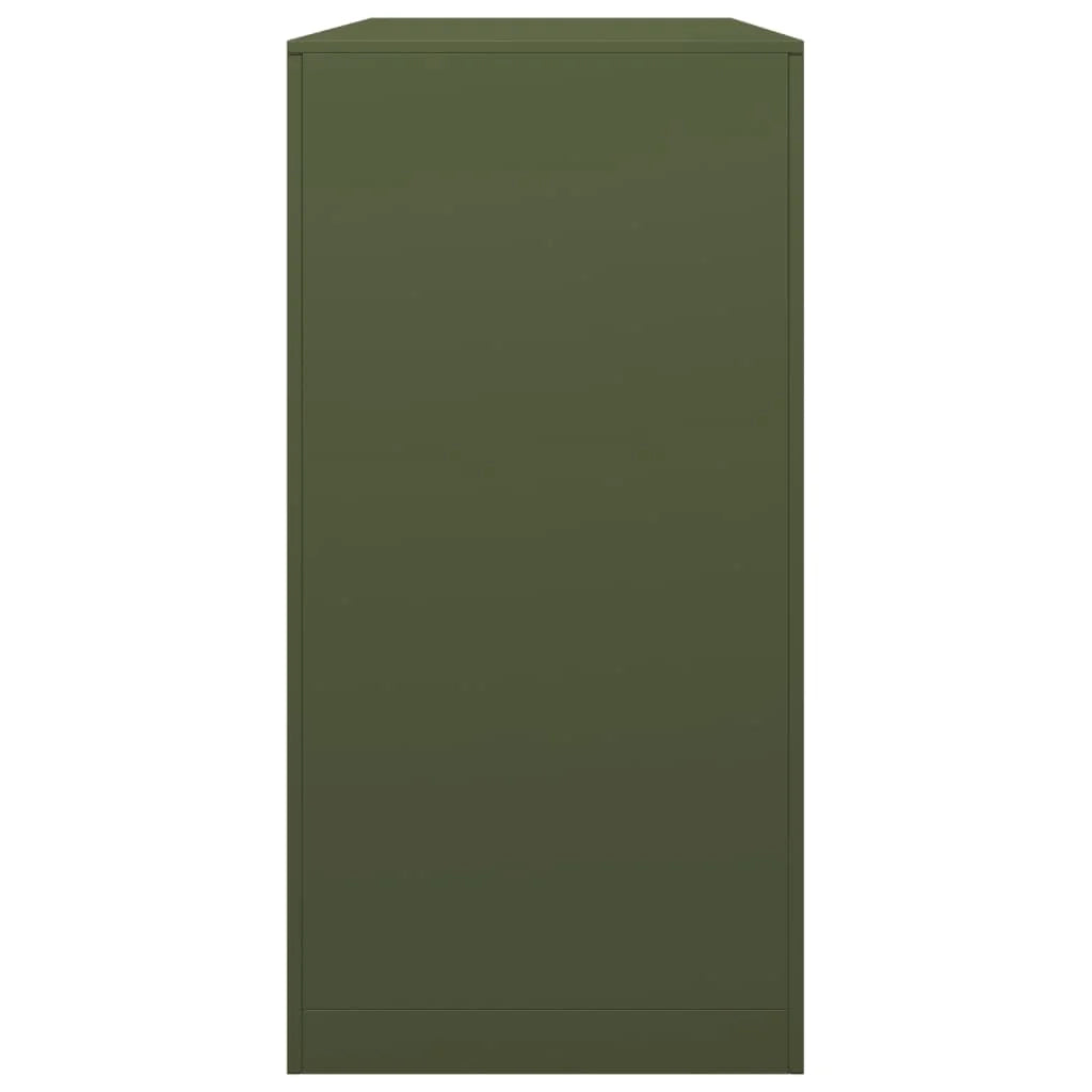 Portalegna 100 x 40 x 80 cm acciaio verde 02_0043701