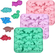 Forme di Panna per Dino 3 pezzi - forma di panna per dino in silicone - forma di torta per dino - forma per gelato in silicone - forma di caramello in silicone - forma di cioccolato per caramello in silicone