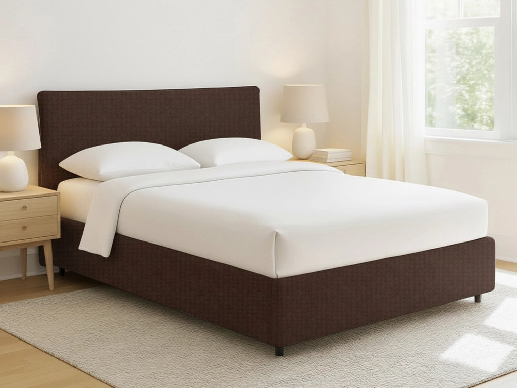 Altrincham, Letto Piazza e Mezza Sfoderabile Made in Italy, Marrone