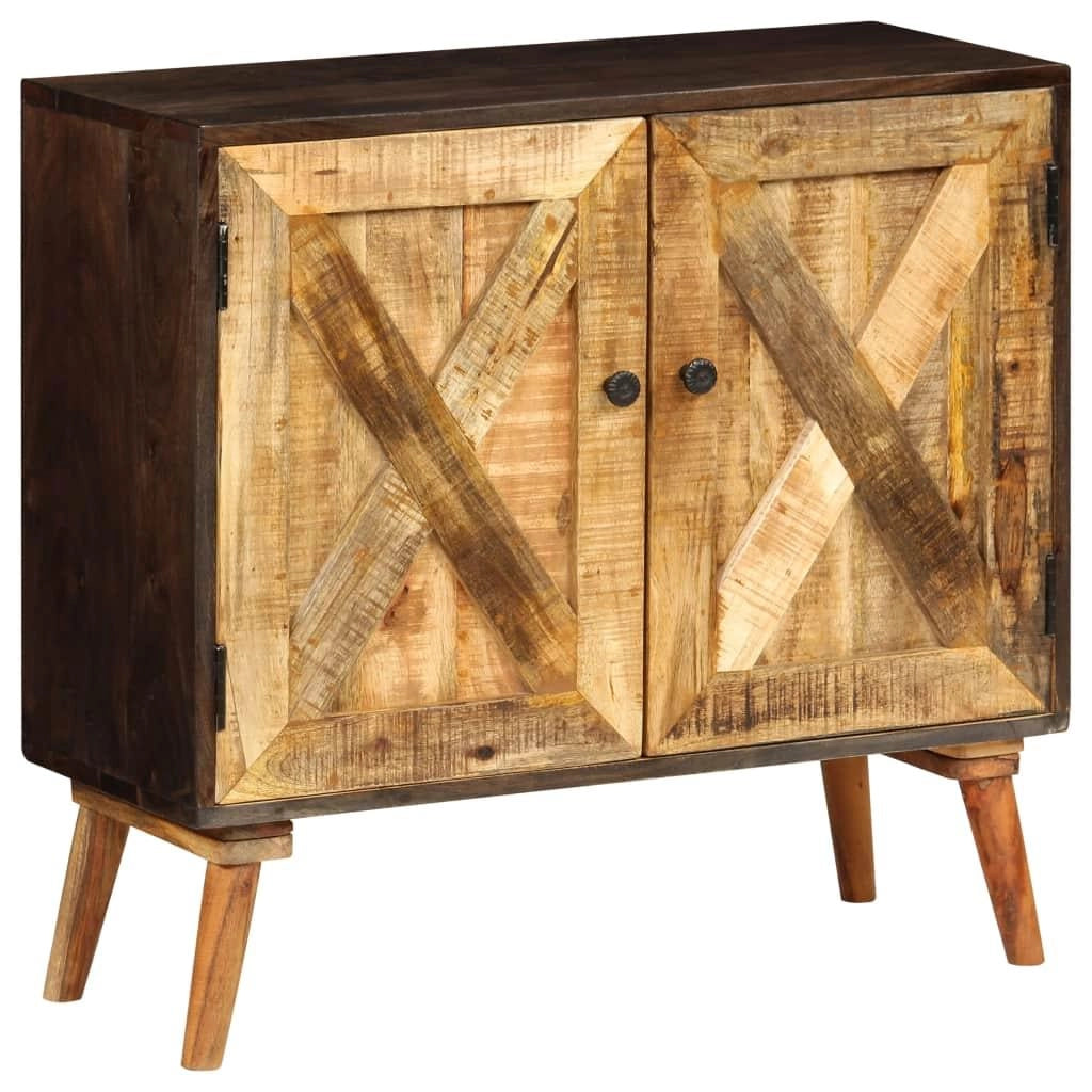 Buffet credenza mobiletto consolle mobile contenitore legno massello di mango 85 cm 4402276