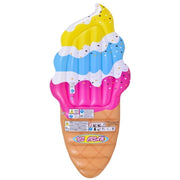 Trade Shop - Materassino Isola Gonfiabile Cono Gelato In Pvc Mare Piscina 170 X 79cm -