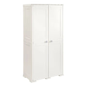 ARMADIO 2 ANTE PANNA 79X43X164 CM CON 5 VANI INTERNI – MOBILE ALTO SALVASPAZIO PER ORGANIZZAZIONE CASA E INGRESSO