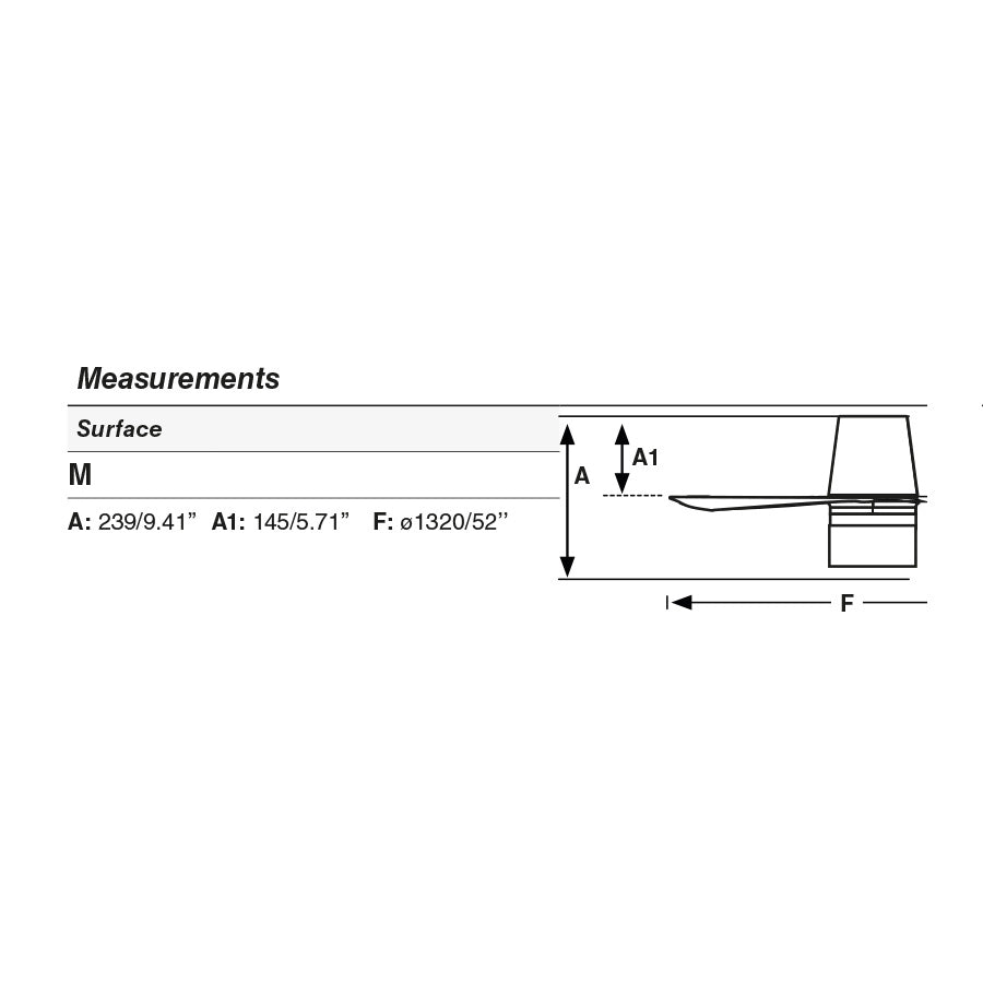 PUNT TUB TEK M Ventilatore nero/noce 3000K