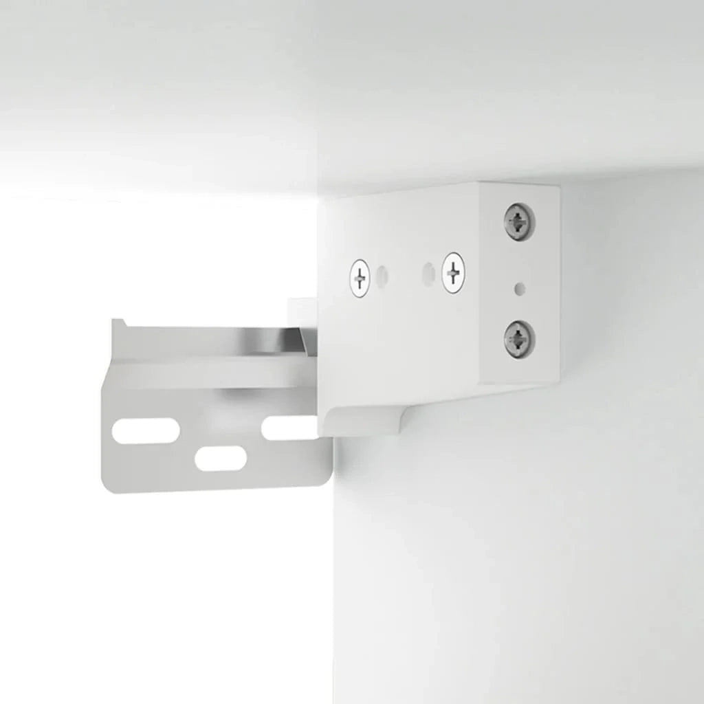 Armadio a specchio con illuminazione a LED 76 x 15 x 55 cm bianco 02_0006656