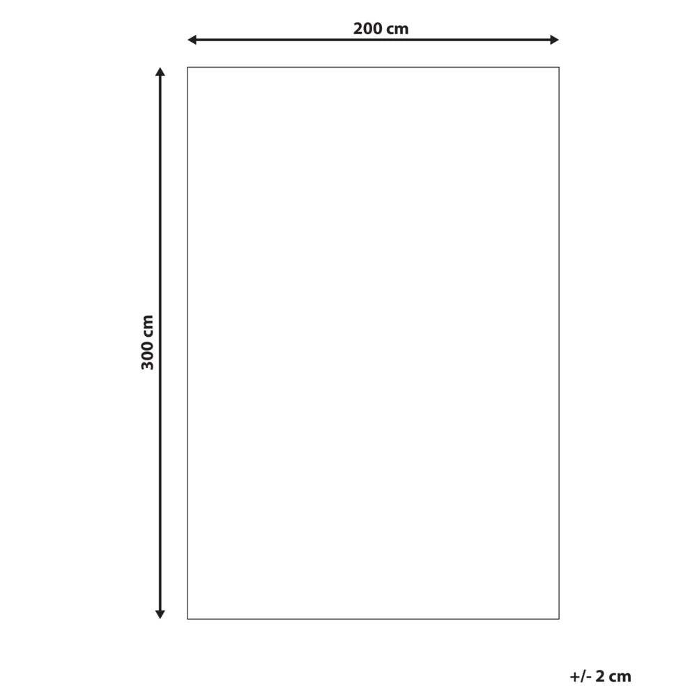 Tappeto Runner Beige Juta 200 x 300 cm Motivo geometrico Tessuto a mano Boho Corridoio Camera da letto