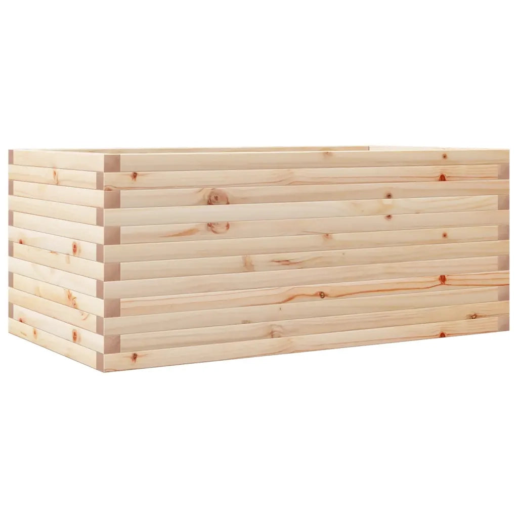 Fioriera da Giardino-Vaso da Esterno 110x60x45,5 cm in Legno Massello di Pino 314218