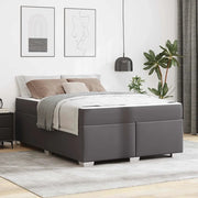 vidaXL Struttura del letto Grigio 160 x 200 cm Pelle sintetica