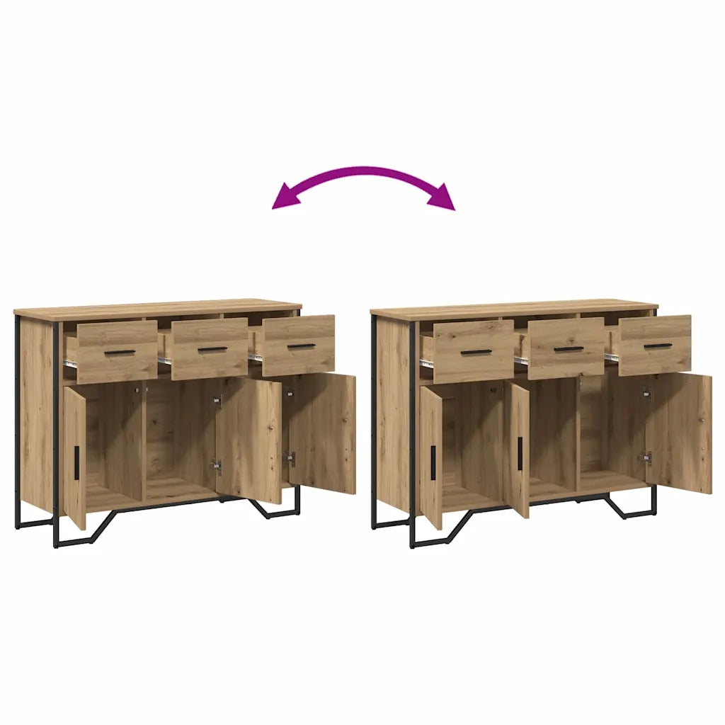Credenza con cassetto Rovere artigianale 97 x 32,5 x 74,5 cm 868777