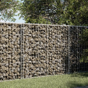 vidaXL Cesto Gabbione con Copertura 100x50x100 cm in Ferro Zincato