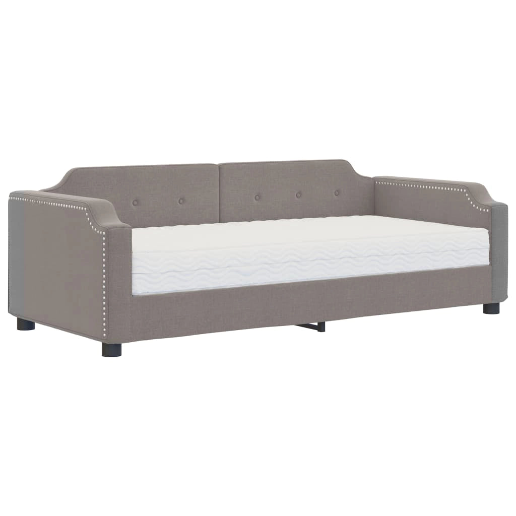 Divano Letto con Materasso Tortora 100x200 cm in Tessutocod mxl 87752