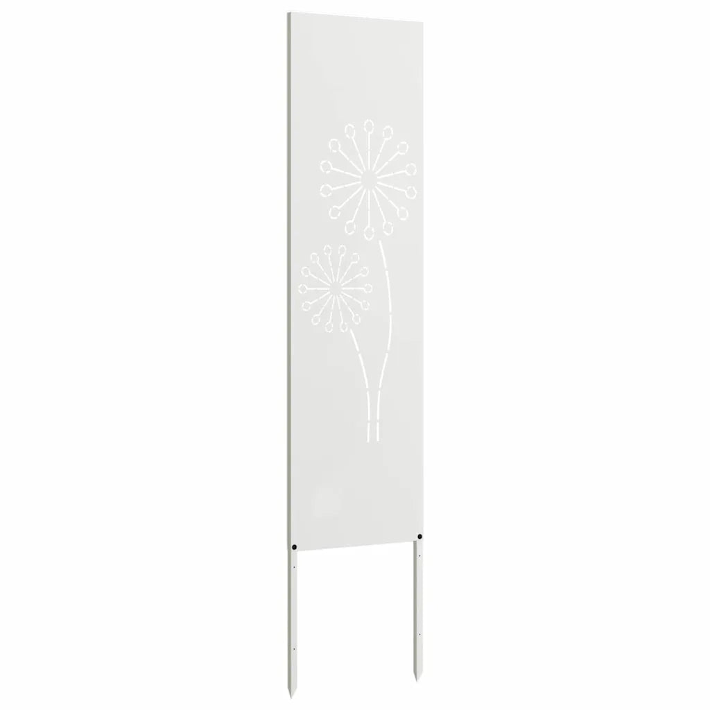 vidaXL Schermo per privacy in giardino Traforo Bianco 32 x 140 cm