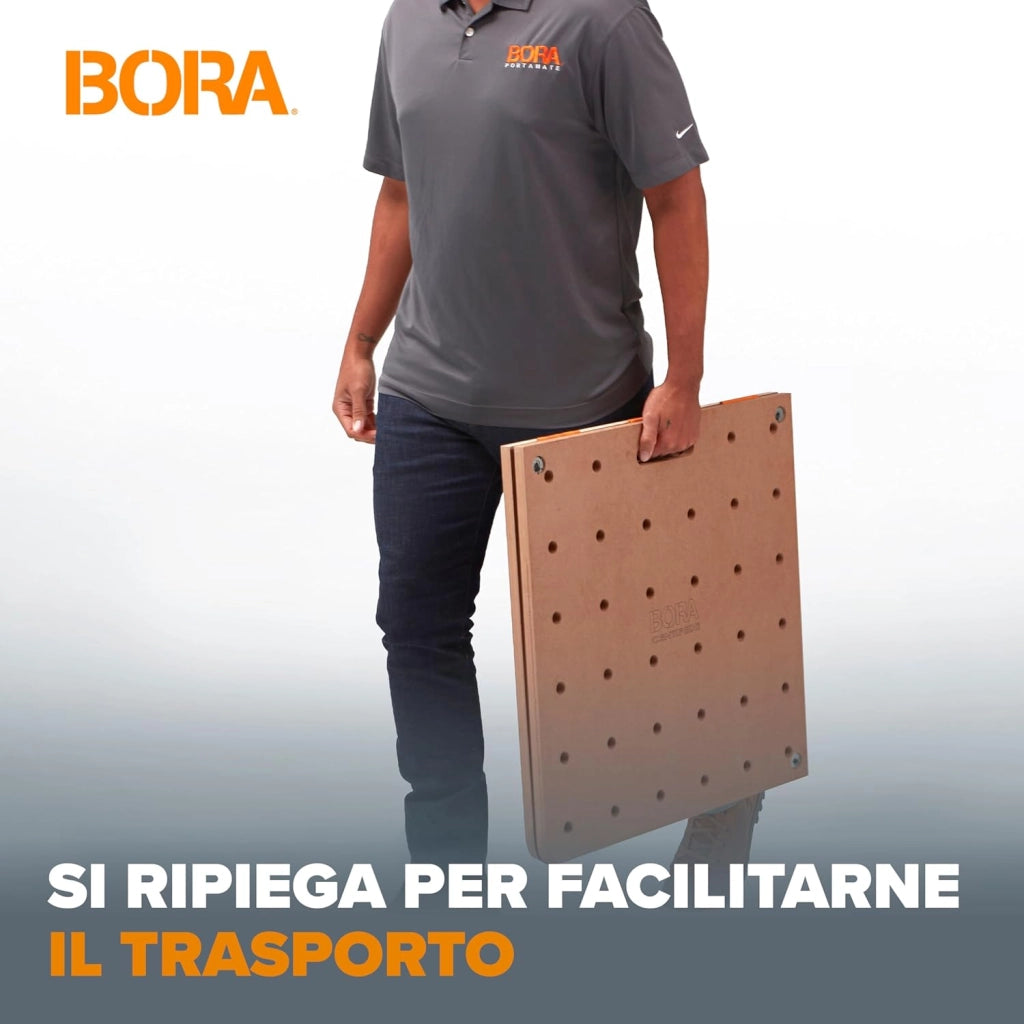 Centipede CK22TM - Banco da lavoro per cavalli da lavoro centopiedi Bora – 61 x 121,9 cm – Include piano in legno con fori per cani da 20 mm + 6 maniglie di bloccaggio a rotazione rapida per