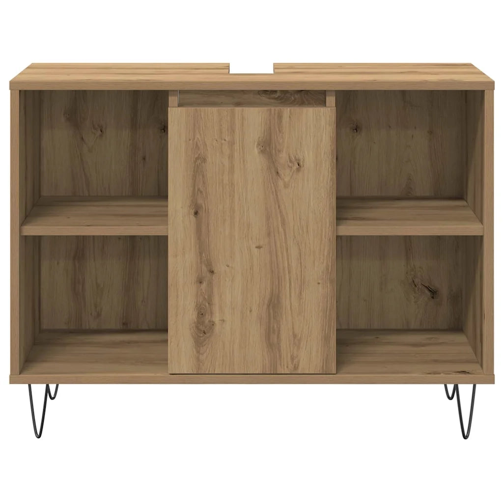 Set di mobili per il bagno con porta 3 pcs Rovere artigianale 3378508