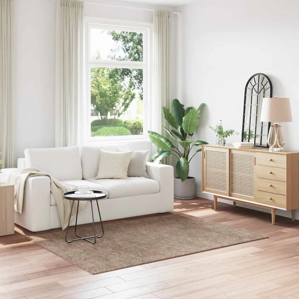 Tappeto Shaggy Antiscivolo Marrone 140 x 200 cm PP 4019793