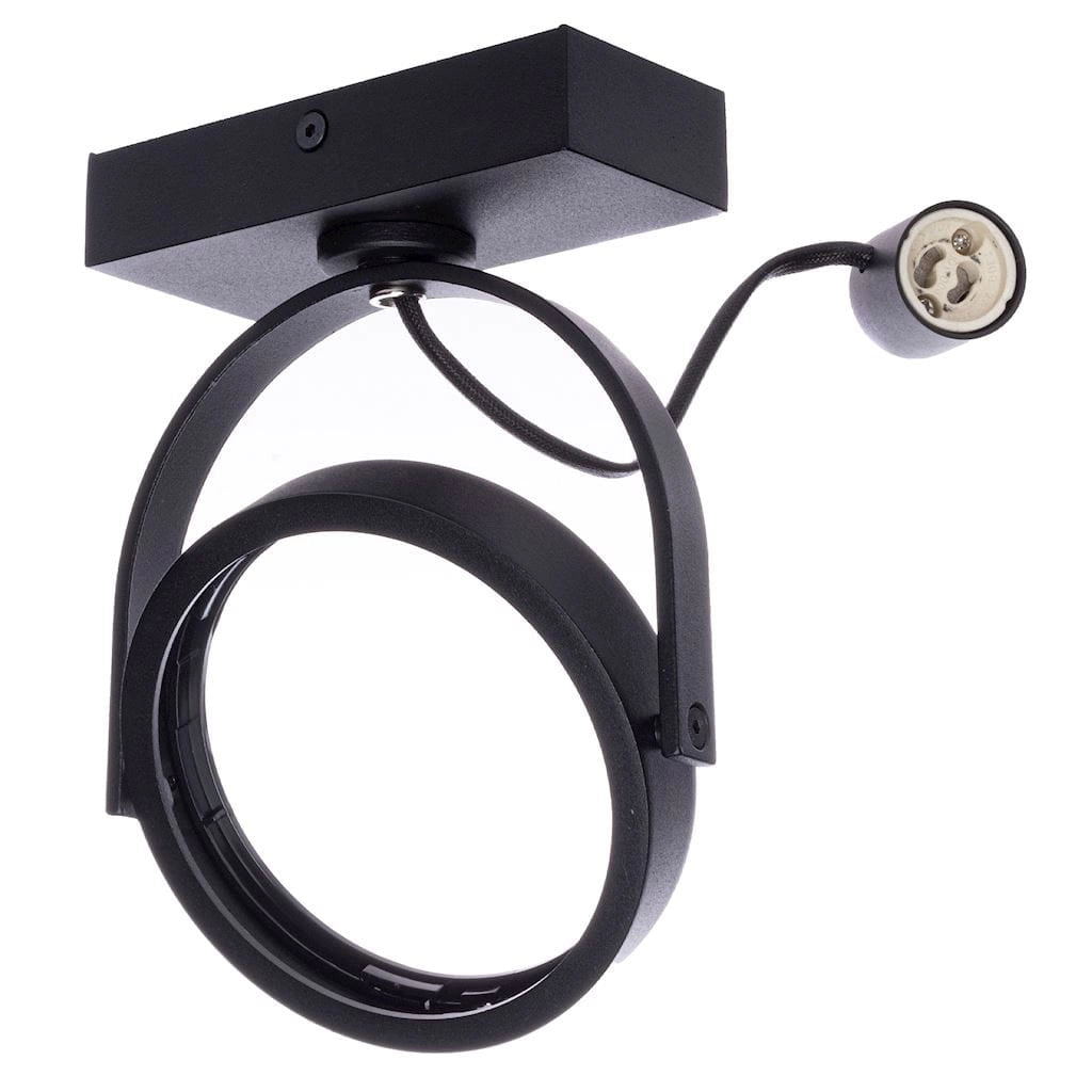 Faretto da soffitto Milagro LUGAR nero GU10 35W orientabile
