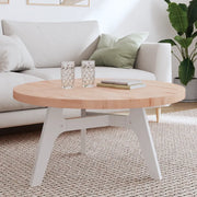 Piano per Tavolo Ø90x4 cm Rotondo in Legno Massello di Faggio 355926