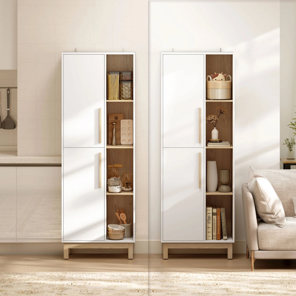 Libreria con Ante ¨C Zephmum ¨C MDF Bianco 176x80x30