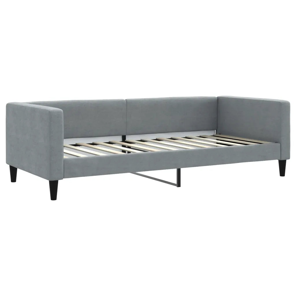 Divano Letto con Letto Estraibile-Sofa Letto-Daybed Grigio Chiaro 90x200 Tessuto 276973