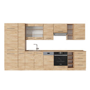 Cucina componibile Fame-Line Rovere dorato/Rovere dorato 355 cm, PL Rovere Vicco