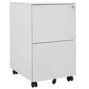 Schedario Mobile Grigio Chiaro 39x45x67 cm in Acciaio cod mxl 63629