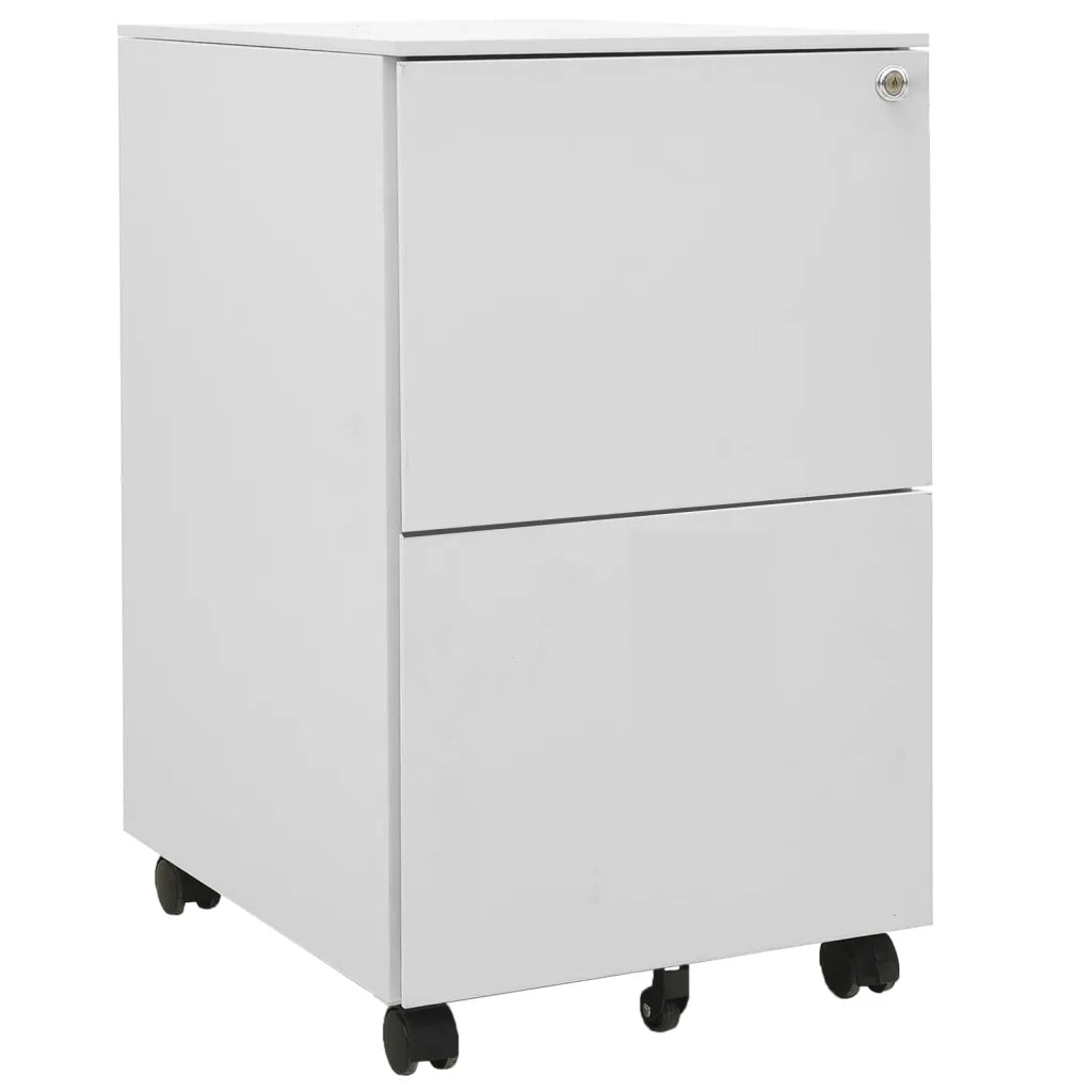 Schedario Mobile Grigio Chiaro 39x45x67 cm in Acciaio cod mxl 63629