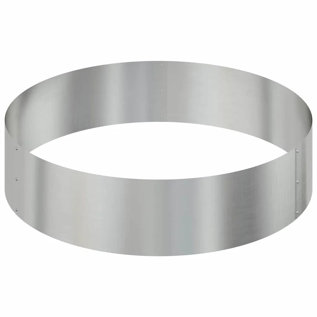 Vaso da giardino Argento 90 x 90 x 20 cm Acciaio zincato 873653