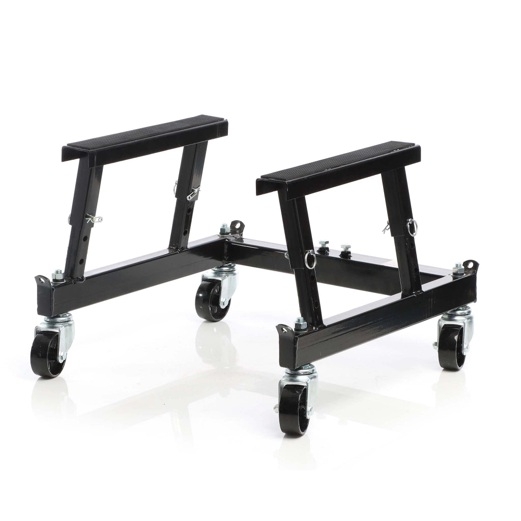 Cavalletto alzamoto a rotelle, max 680 kg, per moto e Quad