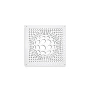 BALLS - Pannello in PVC traforato - Parasole Colore: bianco, Misura: 48x48 cm