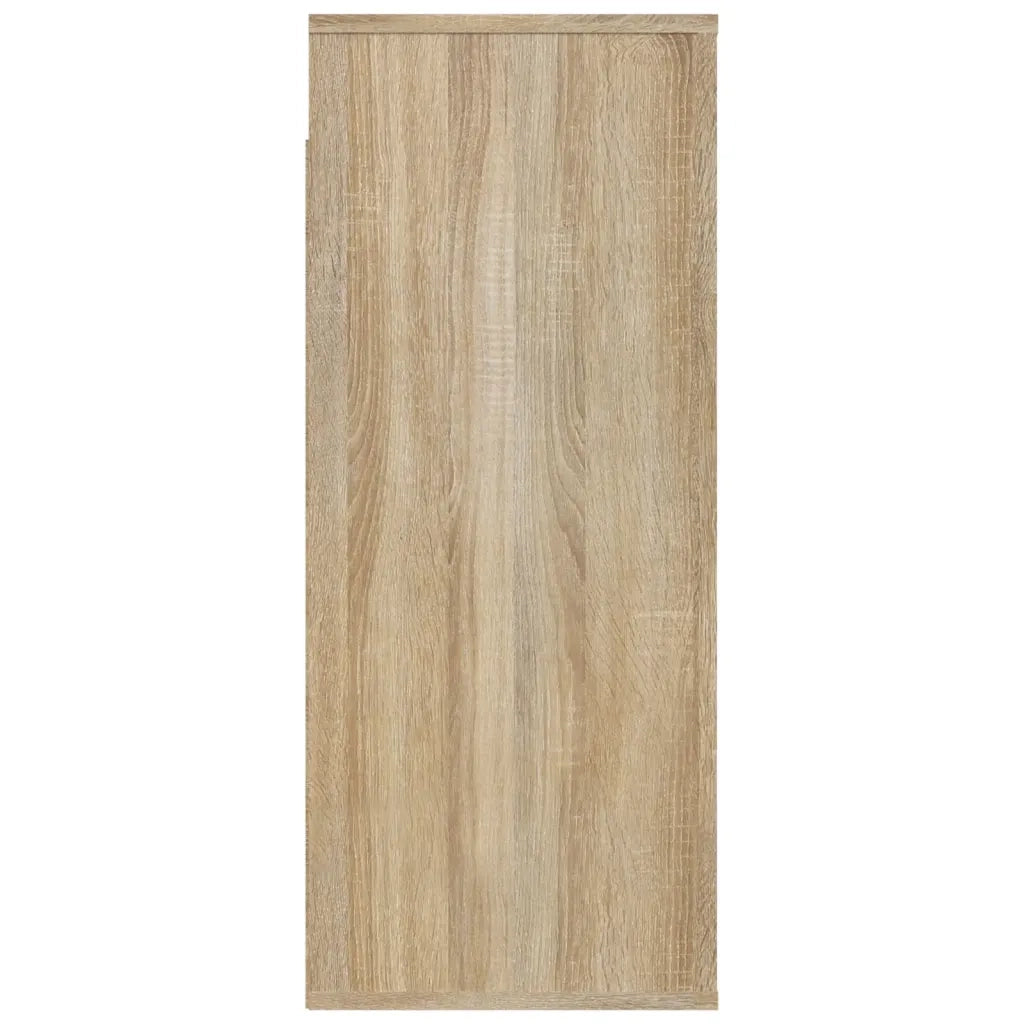 Pratico mobiletto a parete in legno composito 80 x 33 x 80 cm elegante soluzione di contenimento a parete in legno di rovere Sonoma 02_0048283