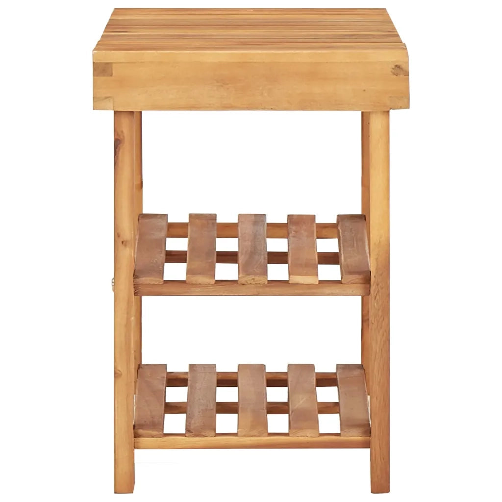 Scarpiera | Mobile per scarpe 50x32x45 cm in Legno Massello di Acacia
