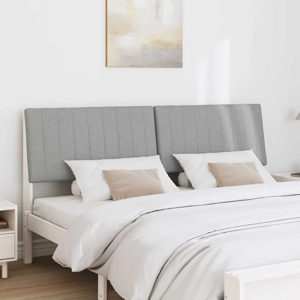 Testiera imbottita Grigio chiaro 200 cm Pino massello