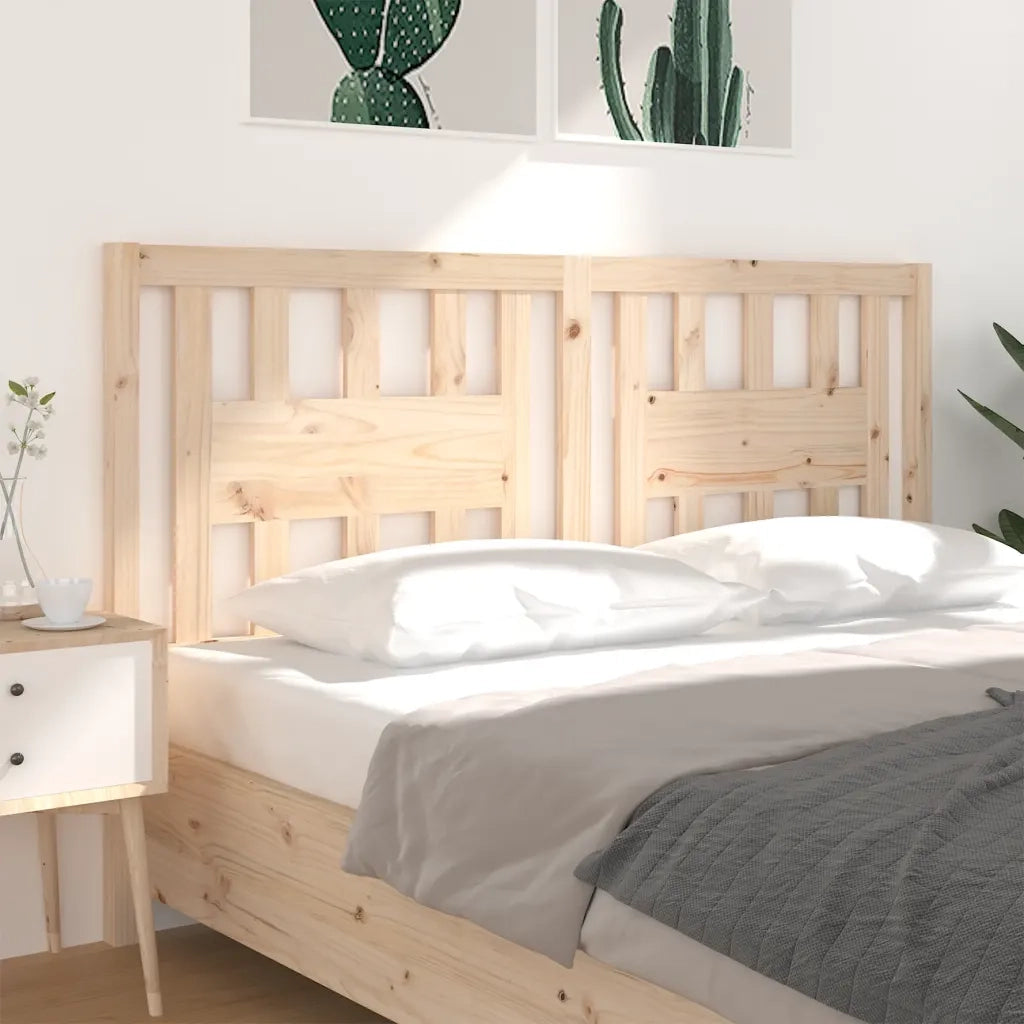 Testiera per Letto 166x4x100 cm in Legno Massello di Pino