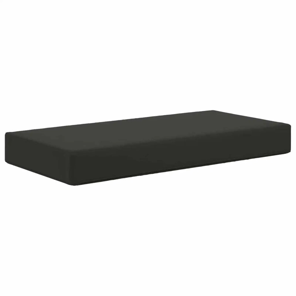 Cuscino per sedie | Cuscino da Sedia Esterno Nero 80 x 40 x 8 cm 100% Poliestere